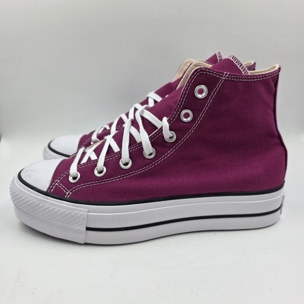 Converse Chuck Taylor All Star Lift Platform High Top Maroon Womens 9 A05471F - Picture 3 of 8